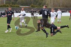 Kreisklasse - Saison 2021/22 -  SV Zuchering - TSV Lichtenau - Boris Manko schwarz Lichtenau mit einem Flugkopfball - Lorenz Schweiger schwarz #6 Lichtenau - Foto: Meyer Jürgen