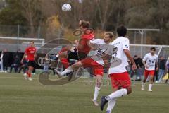 2023_10_28 - Bayernliga Nord - Saison 2023/24 - FC Ingolstadt 04 II - ASV Cham - Moritz Wiezorrek (Nr.15 - FCI U21) - Michael Lamecker weiss Cham - Foto: Meyer Jürgen