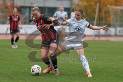 2. Frauen Bundesliga - Saison 2025/26- FC Ingolstadt 04 - VFL Wolfsburg - Jenny Beyer (Nr.8 - FC Ingolstadt Frauen I) - Maja Zielinska weiss Wolfsburg - Foto: Meyer Jürgen