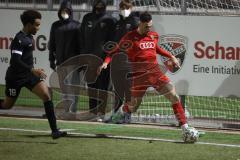 Bayernliga Süd - Saison 2021/2022 - FC Ingolstadt 04 II - VFR Garching - Liugiqi Arian (#9 FCI) - Stubhan Bryan #19 Garching - Foto: Meyer Jürgen