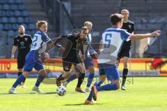 3. Liga - 1. FC Magdeburg - FC Ingolstadt 04 - Jacobsen Thore (22 Magdeburg) Marcel Gaus (19, FCI) Filip Bilbija (35, FCI) Müller Tobias (5 Magdeburg)