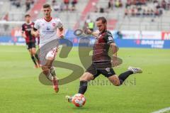 2.BL; FC Ingolstadt 04 - 1. FC Nürnberg - Flanke zum Tor Michael Heinloth (17, FCI) Krauß Tom (14 , 1.FCN)