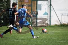 Kreisliga - Saison 2026/27 - SV Hundszell - SV Menning - Manuel Wittmann blau Hundszell - Raphael Lex schwarz Menning - Foto: Meyer Jürgen
