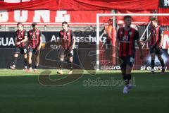 3. Liga - Saison 2024/25 - FC Ingolstadt 04 - SV Wehen Wiesbaden - Der 1:2 Anschlusstreffer - jubel - enttäuschte Gesichter - XXXXX - Foto: Meyer Jürgen