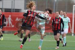 2. Bundesliga Frauen - Saison 2025/26 - FC Ingolstadt 04 Frauen - SG Andernach - Kossmann Lisa grün Andernach  - Leonie Haberäcker (Nr.27 - FC Ingolstadt Frauen I) - Foto: Meyer Jürgen