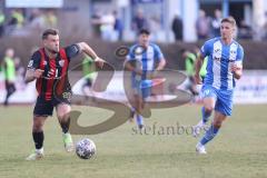 Toto-Pokal; FV Illertissen - FC Ingolstadt 04; Yannick Deichmann (20, FCI) Fundel Nico (19 FVI)