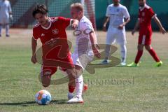 Kreisliga - Saison 2022/2023 - Türk.SV Ingolstadt - DJK Ingolstadt - Steven Spieß weiss DJK Ingolstadt - Eray Genc rot Türk.SV Ingolstadt - Foto: Meyer Jürgen