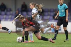 2. Frauen Bundesliga - Saison 2025/26- FC Ingolstadt 04 - VFL Wolfsburg - Jenny Beyer (Nr.8 - FC Ingolstadt Frauen I) - Maja Zielinska weiss Wolfsburg - Foto: Meyer Jürgen