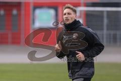 3. Liga; 1. Training nach Winterpause, 2023 FC Ingolstadt 04; nach Verletzung wieder im Einzeltraining, Tobias Schröck (21, FCI)