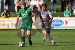Totopokal- Saison 2023/2024 - SV Manching  - VFB Eichstätt - Reiner Meisinger (Nr.8 - SV Manching) - Fazlji Senih grau Eichstätt - Foto: Meyer Jürgen