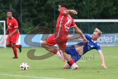 Kreisfreundschaftsspiel - Saison 2024/25 - Kreisfreundschaftsspiel - TSV Ober/Unterh.stadt - FC Fatih -  Der 0:2 Führungstreffer durch - Akif Abasikeles (Nr.20 - FC Fatih) - Nick Wagner (Nr.22 - TSV Ober/Unterh.stadt) - jubel- Foto: Meyer Jürgen