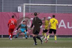 Bayernliga Süd - Saison 2022/2023 - FC Ingolstadt 04 - SV Kirchanschöring - Torwart Markus  Ponath (Nr.40 - FCI) - Torchance für Kirchanschöring von Galler Julian #5 gelb - Foto: Meyer Jürgen