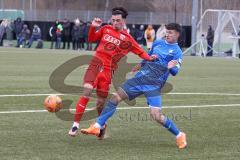 A-Junioren - Bundesliga Süd FC Ingolstadt 04 - TSG 1899 Hoffenheim -  Davide Sekulovic (Nr.7 - FCI A-Junioren) - Ottilinger Tim blau Hoffenheim - Foto: Meyer Jürgen