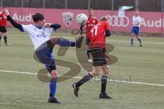 AUDI - Schanzer Amateur Cup 2023 - Finale - TSV Hohenwart - FC Mindelstetten - 5:3 - Simon Schweiger
weiss Mindelstetten - Daniel Liebhardt rot Hohenwart -  Foto: Meyer Jürgen