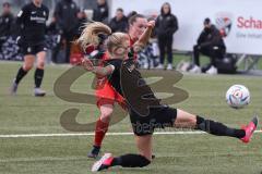 2. Fußball-Liga - Frauen - Saison 2022/2023 - FC Ingolstadt 04 - SC Freiburg II - Vanessa Haim (Nr.13 - FCI Frauen) - Fellhauer Kim schwarz Freiburg - Foto: Meyer Jürgen