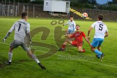 Bayernliga - U17 - Saison 2022/2023 - FC Ingolstadt 04 -  1860 München - Sinani Engjell rot FCI - Torwart Dunker Mauricio 1860 München. - Foto: Meyer Jürgen