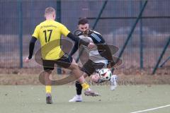 Freundschaftsspiel - Saison 2025/26 - TSV Ober./Unterhaunstadt -  TSV Neustadt  - Nikola Kamenjasevic grau Oberh.stadt - Michael Deiner gelb Neustadt - Foto: Meyer Jürgen