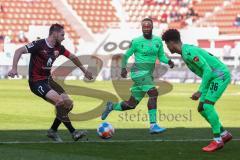 2.BL; FC Ingolstadt 04 - SV Sandhausen; Michael Heinloth (17, FCI) Berko Erich (11 SVS) Okoroji Chima (36 SVS)