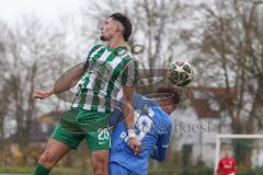 Landesliga - Saison 2025/26 - SV Manching - VFB Durach - Leon Peric (Nr.20 - SV Manching) - Gruber Christoph blau Durach  - Foto: Meyer Jürgen