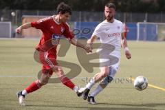 Kreisklasse - Saison 2023/24 - MTV Ingolstadt - TSV Kösching  - David Ostermeier rot Kösching - Habib Berisha
 weiss MTV - Foto: Meyer Jürgen