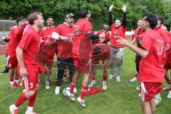 Kreisliga - Saison 2025/26- TSV Ingolstadt Nord - Türk SV Ingolstadt - Türkisch SV Ingolstadt ist Kreisliga Meister - Mertcan Gürses rot Türkisch - jubel -  - Foto: Meyer Jürgen