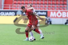 3. Liga; FC Ingolstadt 04 - 1. FC Schweinfurt 05; Zweikampf Kampf um den Ball Jonas Scholz (15, FCI) Wintzheimer Manuel (25 S05)