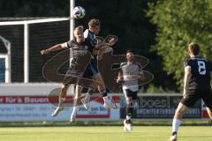 Bezirksliga - Saison 2025/26 - TSV Ober./Unterhaunstadt - VFR Garching - Fabio Udella (Nr.21 - TSV Ober-/Unterh.stadt) - Staas Mitko schwarz Garching - Foto: Meyer Jürgen