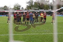 3.Liga - Saison 2023/2024 - SC Verl - FC Ingolstadt 04 - Die Mannschaft bedankt sich bei den Fans -  - Foto: Meyer Jürgen