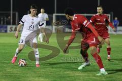 Toto-Pokal; 
Türkgücü München - FC Ingolstadt 04; Felix Keidel (43, FCI) Zweikampf Kampf um den Ball Ezeala, Ikenna (33 TGM)