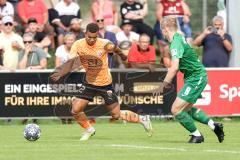 Toto-Pokal; SV Manching - FC Ingolstadt 04; Marcel Costly (22, FCI) Rainer Meisinger (SVM)