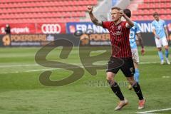 3. Liga - FC Ingolstadt 04 - TSV 1860 München - Tor Elfmeter Jubel, 3:1 Endstand durch Marcel Gaus (19, FCI)