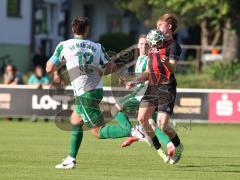 Landesliga - Freundschaftsspiel - Saison 2026/27 - SV Manching - FC Ingolstadt 04 II - Alexander Meyer (Nr.23 - FCI II) - Marcel Posselt (Nr.12 - SV Manching) - Foto: Meyer Jürgen