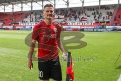 2.BL; FC Ingolstadt 04 - FC Hansa Rostock; vor dem Spiel Verabschiedung der Spieler die den Verein verlassen. Stefan Kutschke (30, FCI)