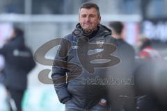 2024_1_20 - 3. Liga - Saison 2023/24 - HallescherFC - FC Ingolstadt 04 -  - Cheftrainer Michael Köllner (FC Ingolstadt 04) nach dem 3:1 Treffer durch Hallerschen FC - enttäuscht - XXXXX - Foto: Meyer Jürgen