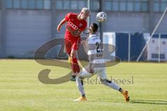 Bayernliga Süd - Saison 2021/2022 - FC Ingolstadt 04 II - TSV 1865 Dachau - Rausch Thomas (#18 FCI) - Daniel Leugner weiss Dachau - Foto: Meyer Jürgen