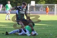 Bezirksliga - Saison 2025/26 - FC Fatih Ingolstadt - TSV Gaimersheim - Nico von Swiontek Brzezinski (Nr.17 - TSV Gaimersheim) - Boubacarr Saho grün Fatih - Foto: Meyer Jürgen