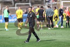 3. Liga; Borussia Dortmund II - FC Ingolstadt 04; Unentschieden Remis 1:1, Cheftrainer Michael Köllner (FCI) geht vom Platz