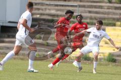 Bayernliga Nord - Saison 2023/24 - FC Ingolstadt 04 II - TSV Abtswind - Michael Udebuluzor (Nr.11 - FCI) - Zelenskiy Egor weiss Abtswind - Foto: Meyer Jürgen