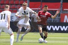 3. Liga; FC Ingolstadt 04 - SV Elversberg; Visar Musliu (16, FCI) Sickinger Carlo (23 SVE)