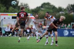 Saison 2026/27- FC Ingolstadt II - Deutsches Polizeisportkuratorium DPSK - Patrick Bachmann (Nr.11 - FCI II) - Manuel Distl (Nr.9 - FCI II) - Foto: Meyer Jürgen