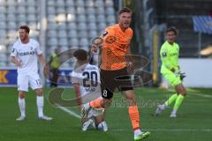 3.Liga - Saison 2023/2024 - SC Freiburg II - FC Ingolstadt 04 - Benjamin Kanuric (Nr.8 - FCI) - Der 4:0 Führungstreffer durch Benjamin Kanuric (Nr.8 - FCI) -jubel - Foto: Meyer Jürgen
