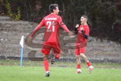 Kreisliga - Saison 2026/27 - SV Zuchering - FC Hitzhofen/Oberzell - Der 1:0 Führungstreffer durch Leander Friedl rot Zuchering - jubel - XXXXX -  Foto: Meyer Jürgen