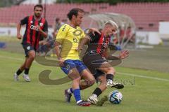 Bayernliga Nord - Saison 2024/25 - Freundschaftsspiel - FC Ingolstadt 04 II - FC Pipinsried - Thomas Rausch (Nr.16 - FCI U21) - Benko Fabian gelb Pipinsried  - Foto: Meyer Jürgen