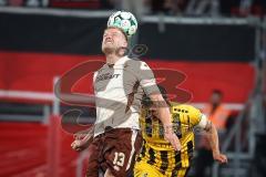 3. Liga - Saison 2026/27 - FC Ingolstadt 04 - Alemannia Aachen - Lars Lokotsch (Nr.13 - FCI) - Danilo Wiebe (Nr.28 - Alemannia Aachen) - Foto: Meyer Jürgen