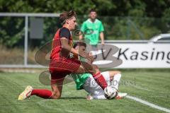 Kreisliga- Saison Saison 2026/27 -  Bernd Noll rot Kasing - Aaron Toski grün Fatih - Foto: Meyer Jürgen