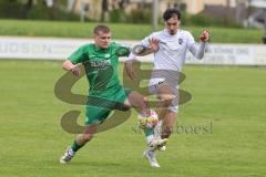 Landesliga - Saison 2024/25 - SV Manching - FC Kempten - Sebastian Graßl (Nr.10 - SV Manching) - Graf Marcel weiss Kempten  - Foto: Meyer Jürgen