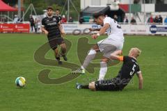 Bezirksliga - Saison 2025/26- TSV Gaimersheim - TSV Rohrbach - Domenic Raimann (Nr.32 - TSV Gaimersheim) - Daniel Rückert schwarz Rohrbach - Foto: Meyer Jürgen