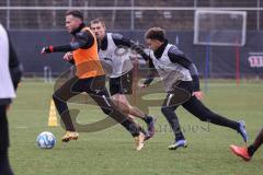 2.BL; FC Ingolstadt 04 - Trainingsstart nach Winterpause, Neuzugänge, Hans Nunoo Sarpei (FCI) Florian Pick (FCI) Filip Bilbija (35, FCI)