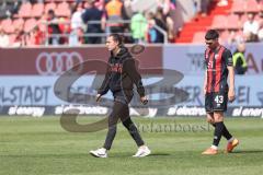 3. Liga; FC Ingolstadt 04 - Arminia Bielefeld; Niederlage, hängende Köpfe 0:3 Cheftrainerin Sabrina Wittmann (FCI) Felix Keidel (43, FCI)