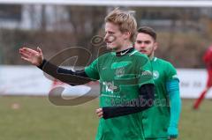 Testspiel - SV Manching - TSV Pöttmes - Rainer Meisinger (#19 Manching) erzielt den 2:2 Ausgleichstreffer - jubel - Foto: Jürgen Meyer